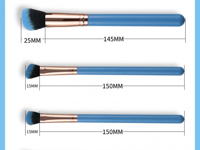 Perfect Soft Synthetic Makeup Brush Set 10Pcs Bristles Wooden Handle Contour(图2) Perfect Soft Synthetic Makeup Brush Set 10Pcs Bristles Wooden Handle Contour(图2)