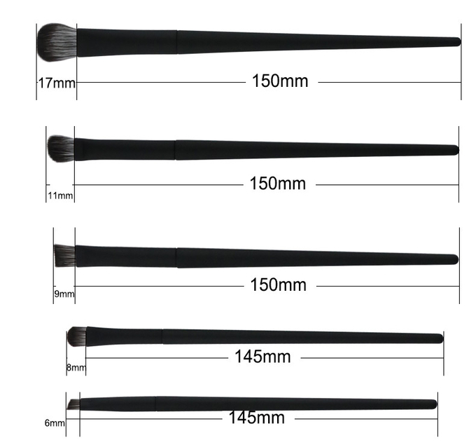 10pcs Premium Cosmetic Makeup Brush Set Cruelty Free Microcrystalline Hair Rubber Oil Processing(图5) 10pcs Premium Cosmetic Makeup Brush Set Cruelty Free Microcrystalline Hair Rubber Oil Processing(图5)