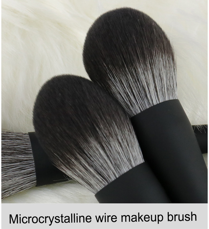 10pcs Premium Cosmetic Makeup Brush Set Cruelty Free Microcrystalline Hair Rubber Oil Processing(图1) 10pcs Premium Cosmetic Makeup Brush Set Cruelty Free Microcrystalline Hair Rubber Oil Processing(图1)