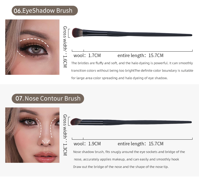Black luxury makeup brush set factory manufactory logo customized Black luxury makeup brush set factory manufactory logo customized