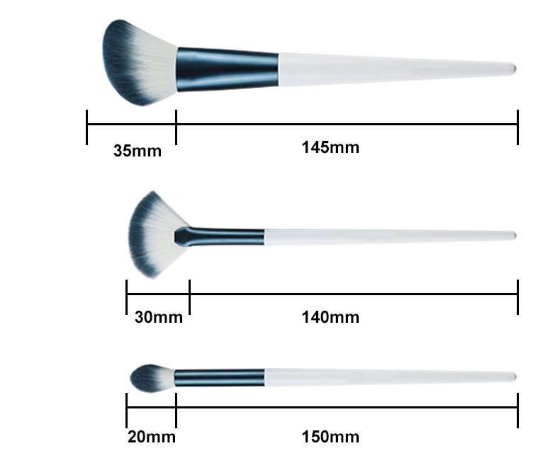 Charming Beauty Makeup Brush Blue Vegan Blending Brush With Cotton Bag(图2) 详情页_05.jpg